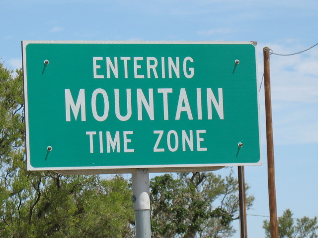 Entering Mountain Time