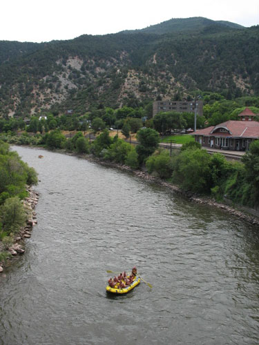 Rafts Floating on the White River