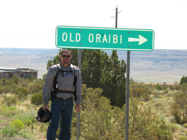 The Chief (tm) at Old Oraibi Sign